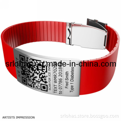 Silicone Qr Code Bracelet/ Qr Code Wristband